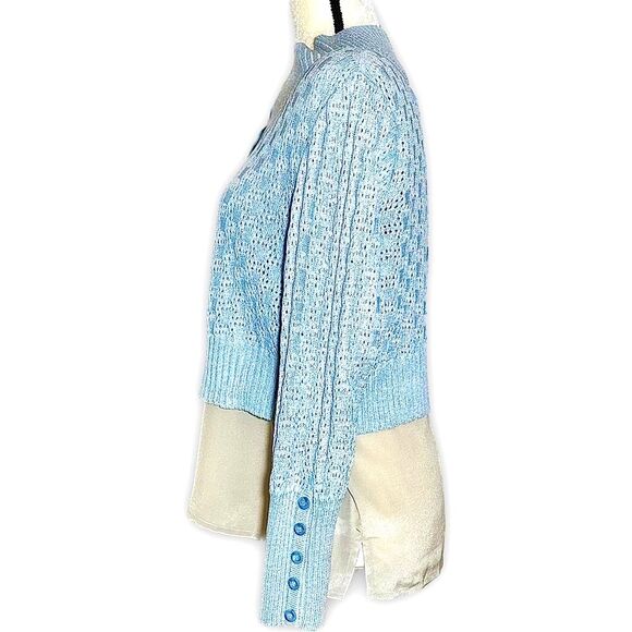 St. John Sport Crochet Lace Cardigan Sz XL - Picture 6 of 8